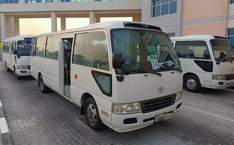 Renting Bus shuttle services in Dubai